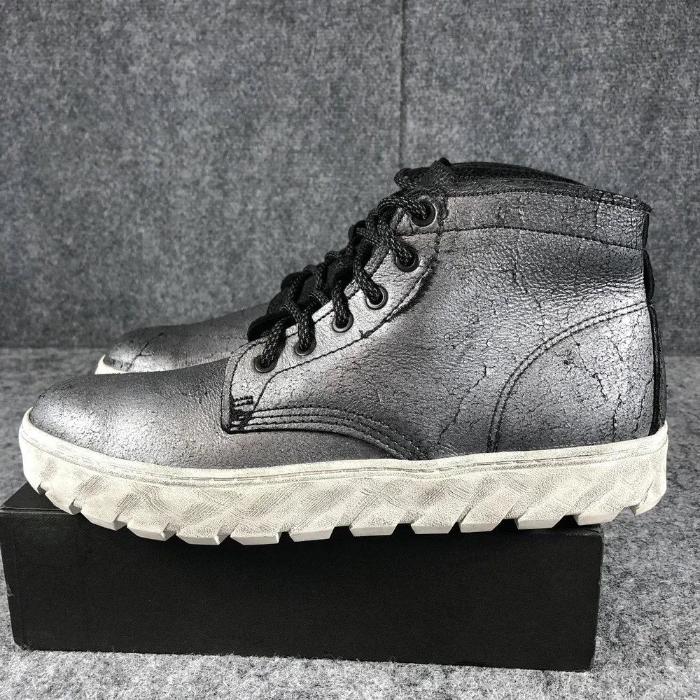 Wolverine‎ 1000 Mile Men's Size 9 D Gray Metallic Black Leather Shoes W990032